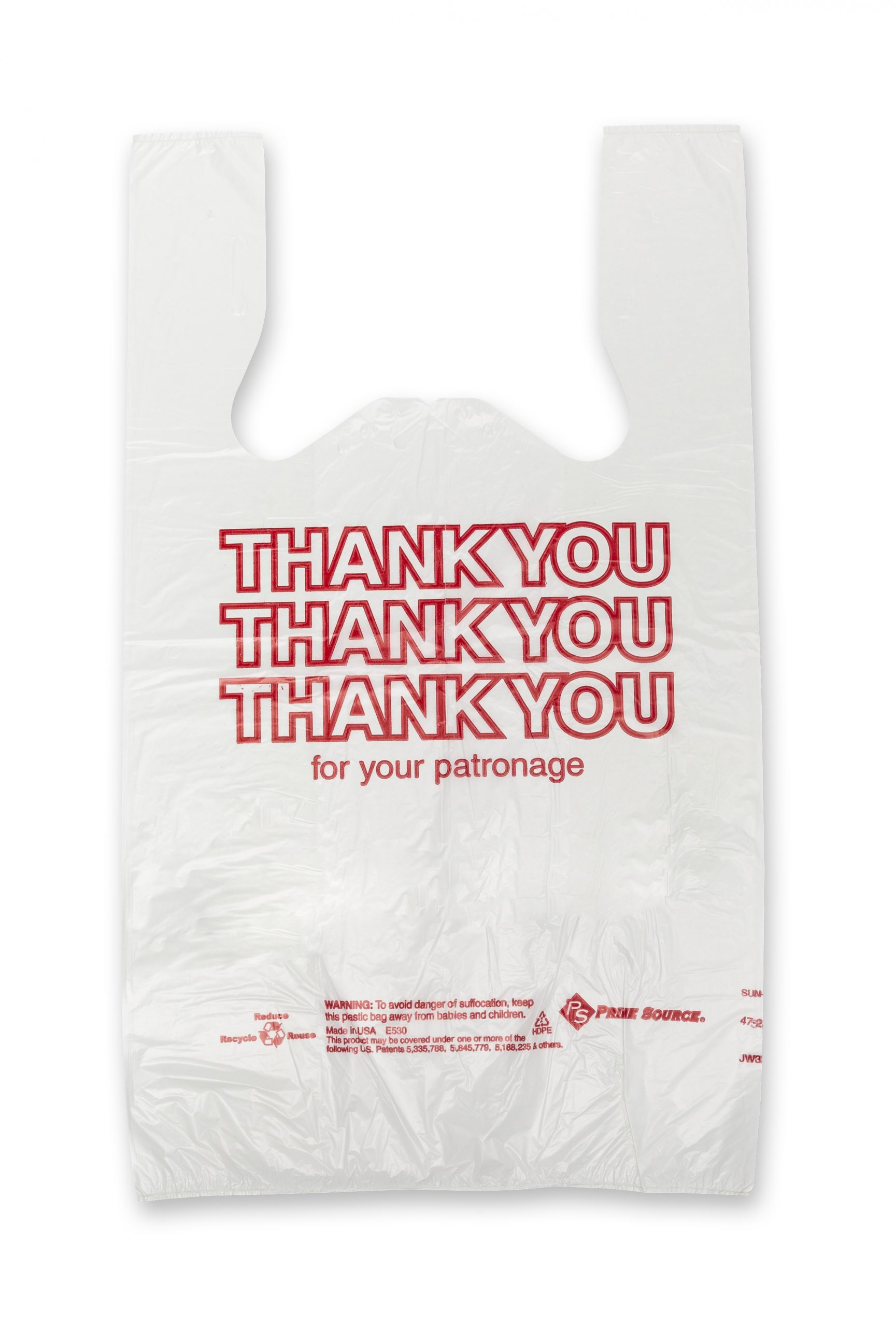 Plastic T Shirt “Thank You” Bags image